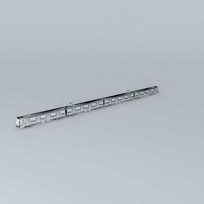 Shanghai Metro Line6 AC 04 Train ALSTOM SH Company Free 3D model_4