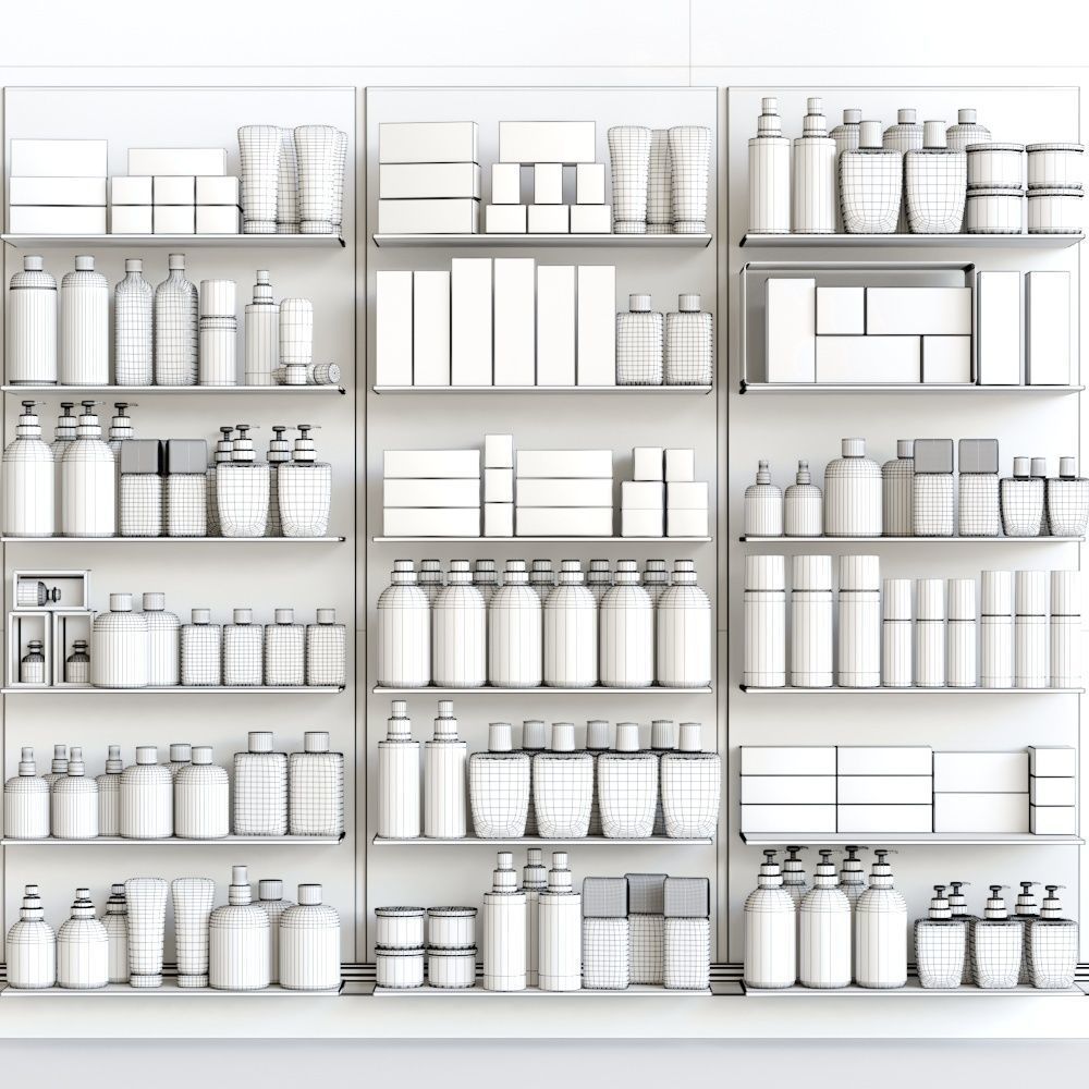 Pharmacy Showcase 3D model_1