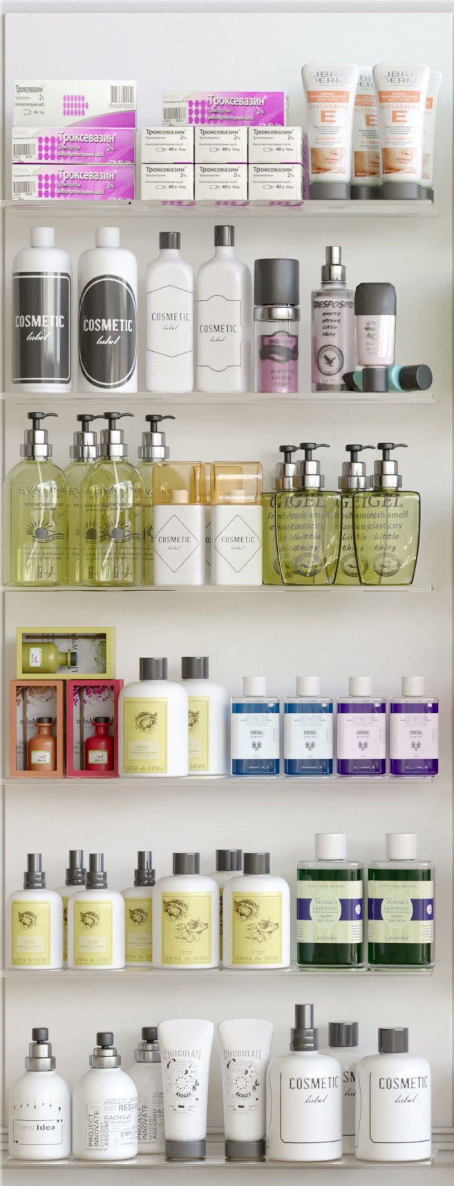 Pharmacy Showcase 3D model_2