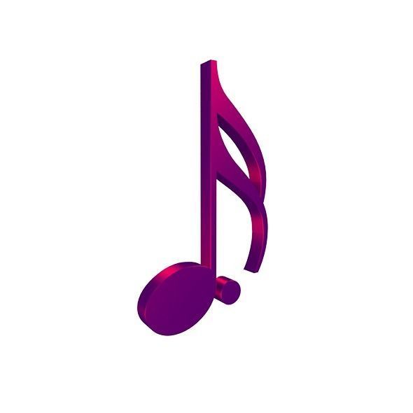 3D Musical Notes Symbols 55 pcs Low-poly 3D model_29