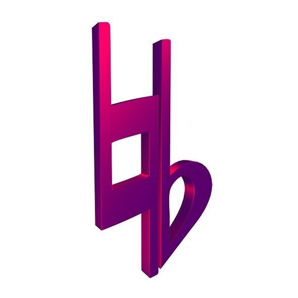 3D Musical Notes Symbols 55 pcs Low-poly 3D model_52