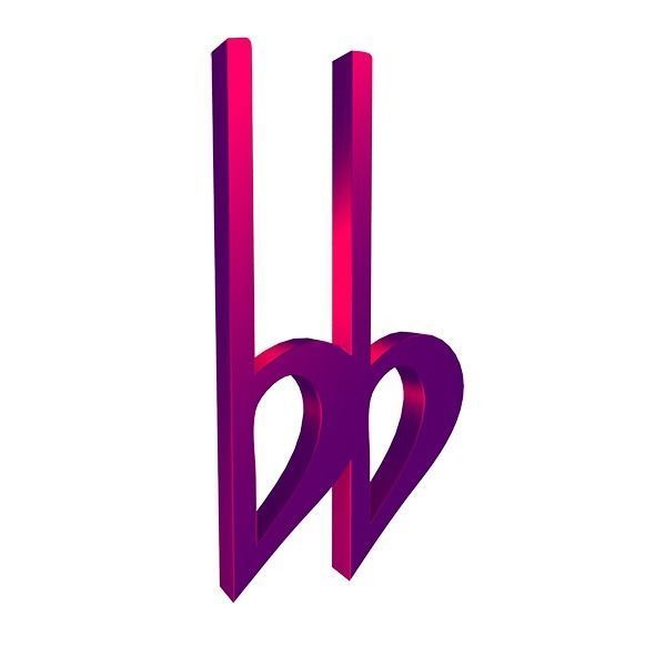 3D Musical Notes Symbols 55 pcs Low-poly 3D model_49