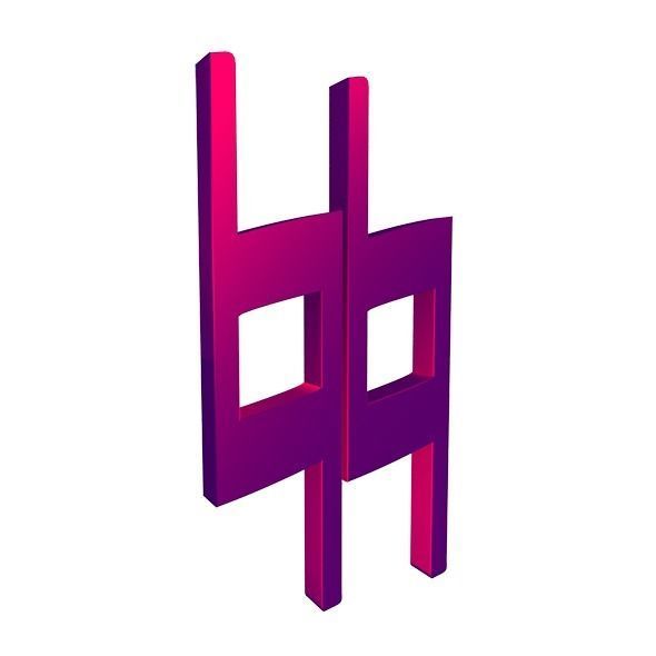 3D Musical Notes Symbols 55 pcs Low-poly 3D model_51