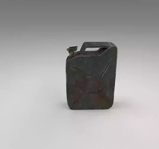 3D Jerry can rusty gas