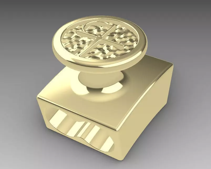 Leather bracelet lock 3D print model_0