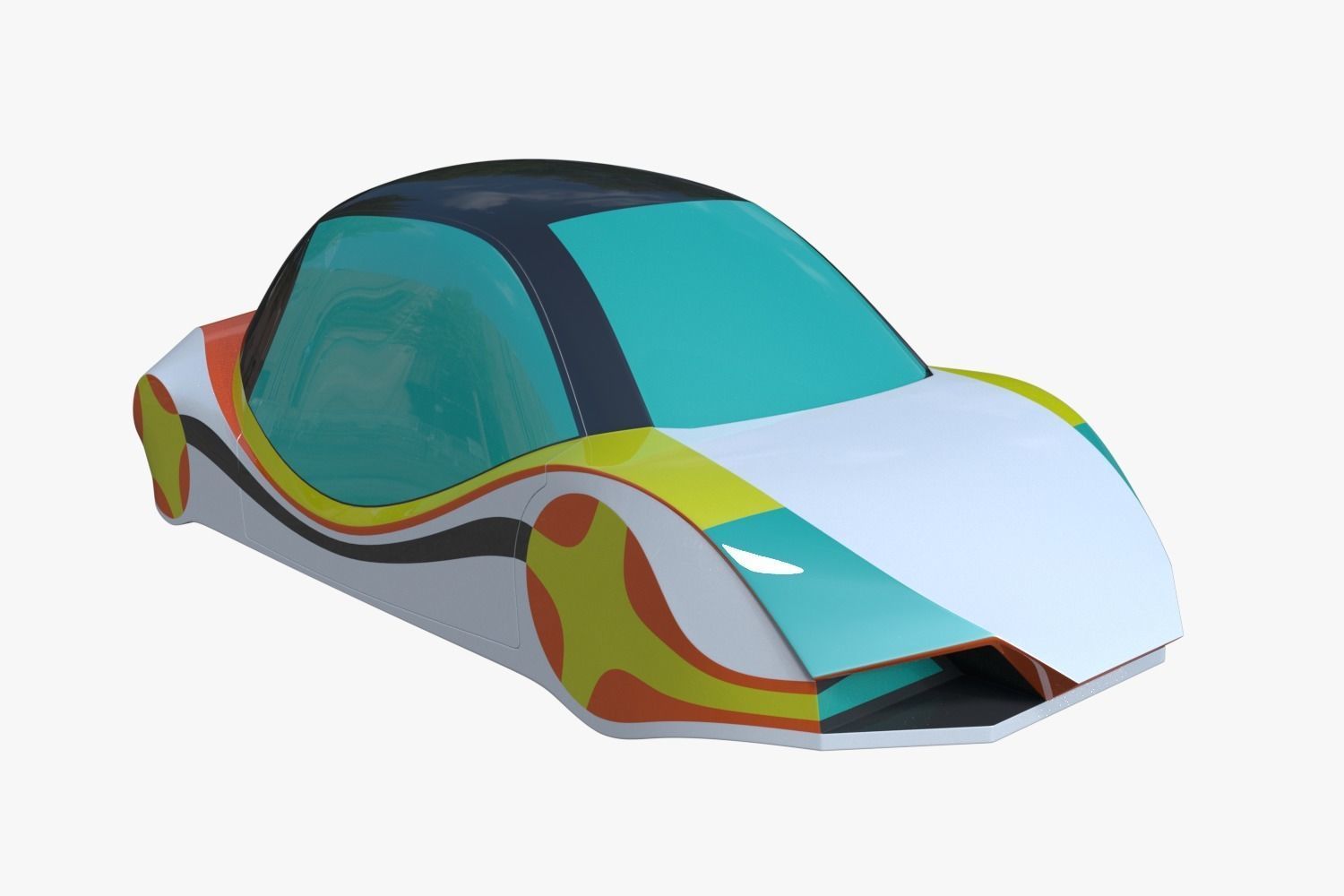 Future car III 3D model_2