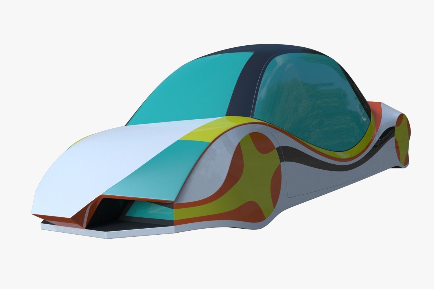 Future car III 3D model_1