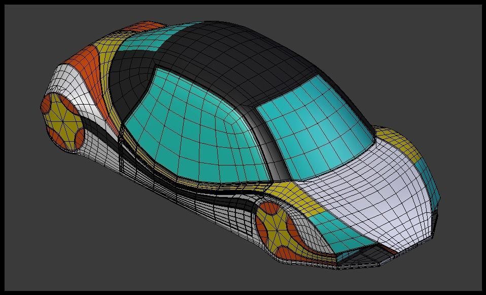 Future car III 3D model_4