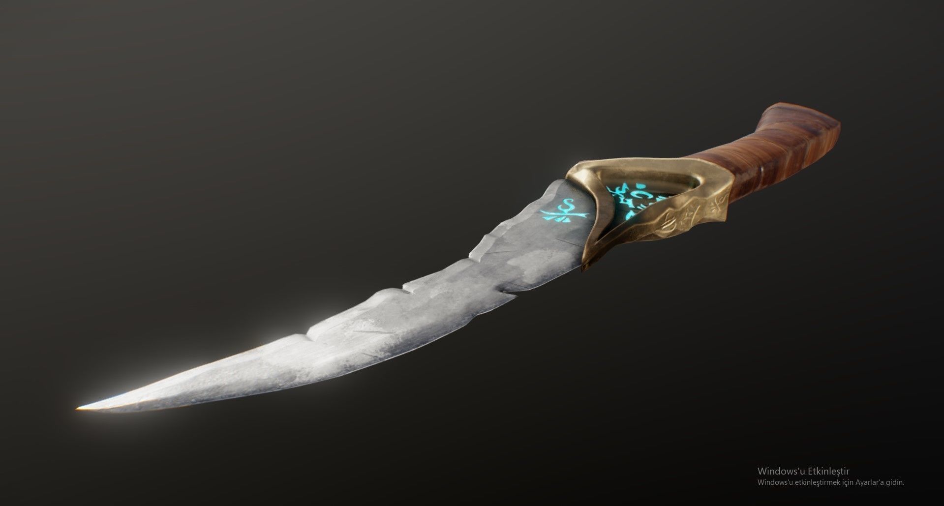 Ancient Knife 3D model_1