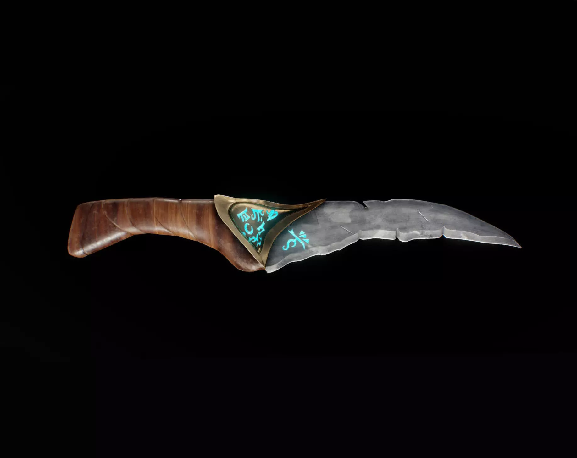 Ancient Knife 3D model_0