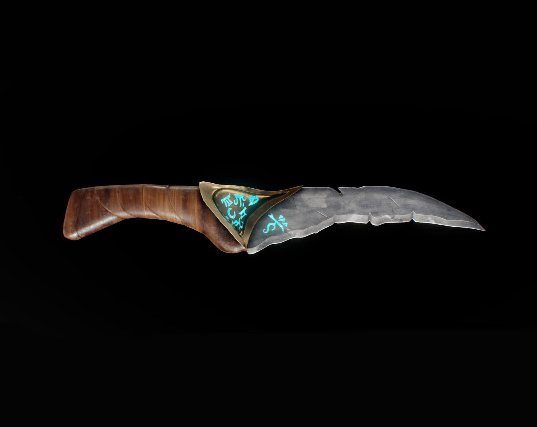 Ancient Knife 3D model CGTrader