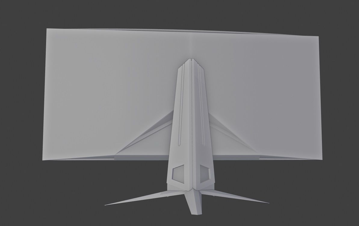 gaming monitor 3d model Low-poly 3D model_14