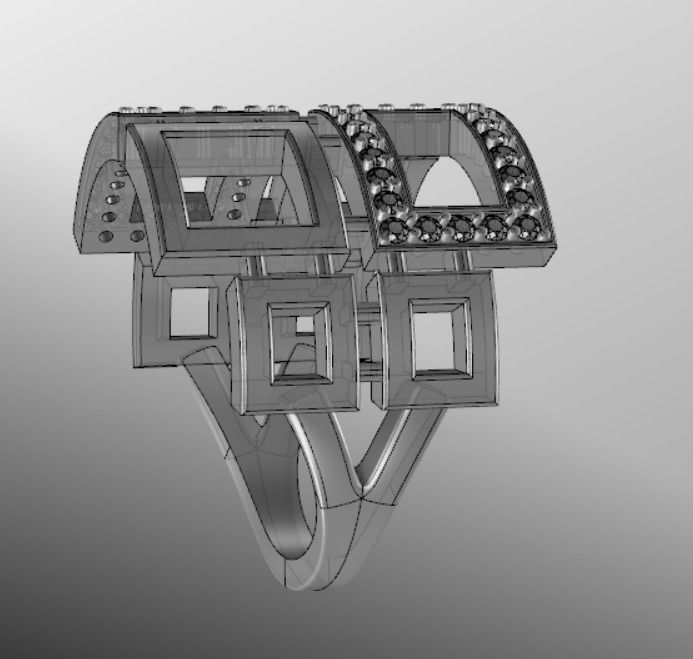 Ring akr 9 3D print model_14