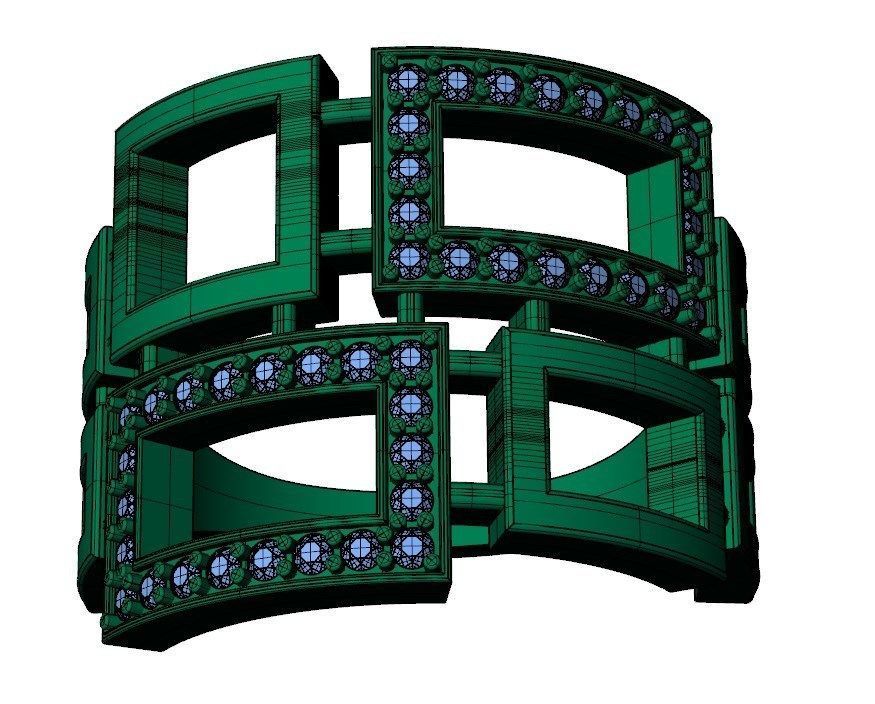 Ring akr 9 3D print model_4