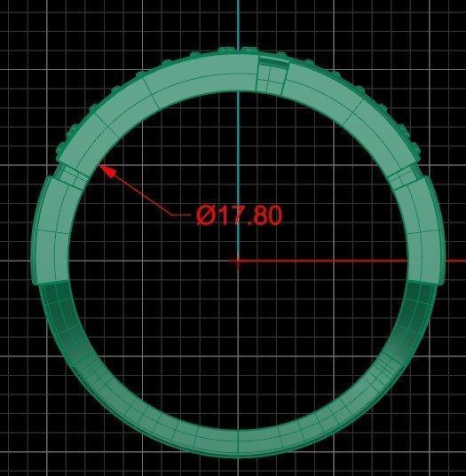 Ring akr 9 3D print model_6