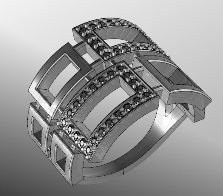 Ring akr 9 3D print model_18