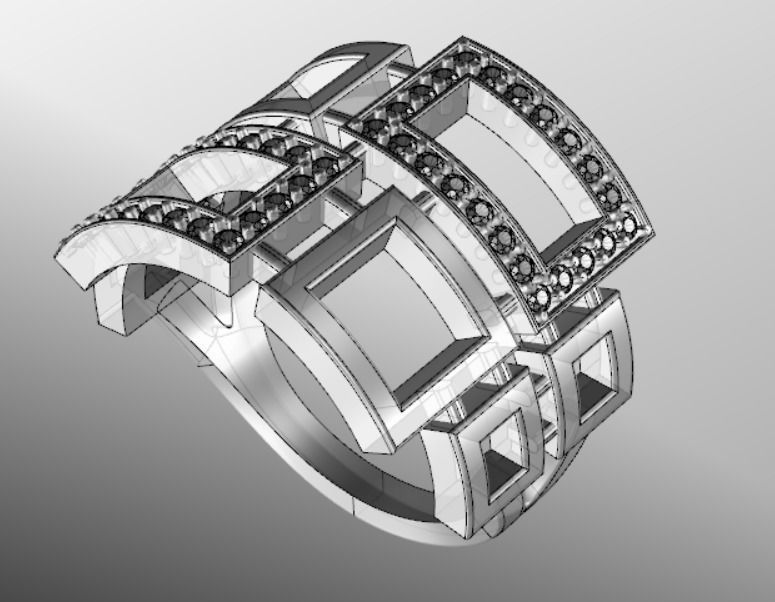 Ring akr 9 3D print model_15