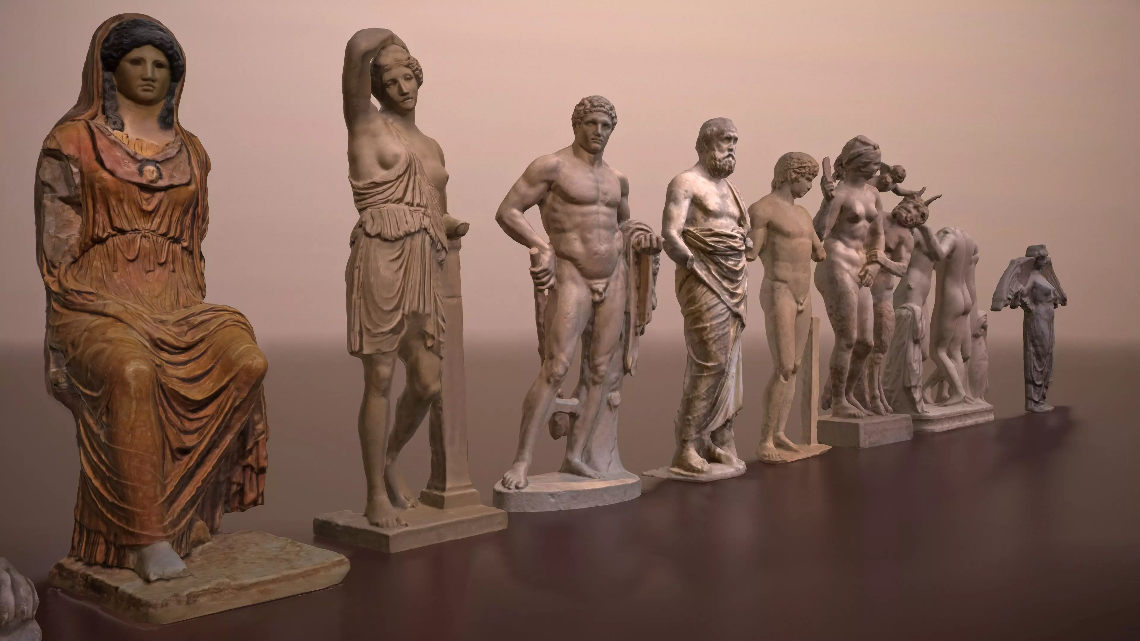 3D Sculpture - Historic Collection Low-poly 3D model_4