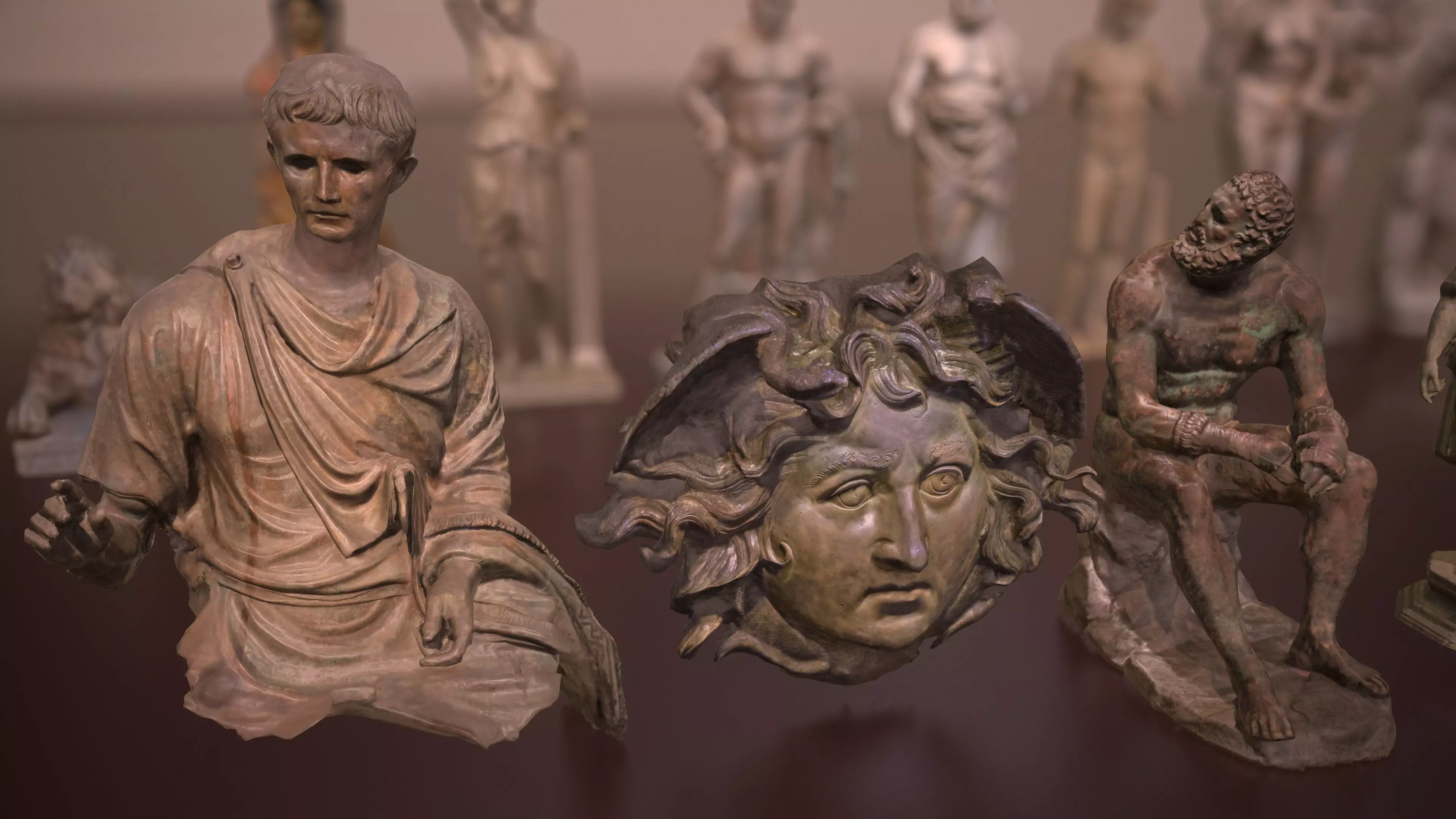 3D Sculpture - Historic Collection Low-poly 3D model_3