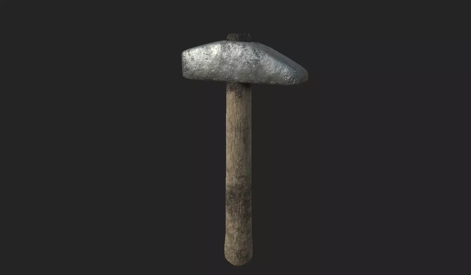 Low-poly ready-to-game blacksmith hammer Low-poly 3D model