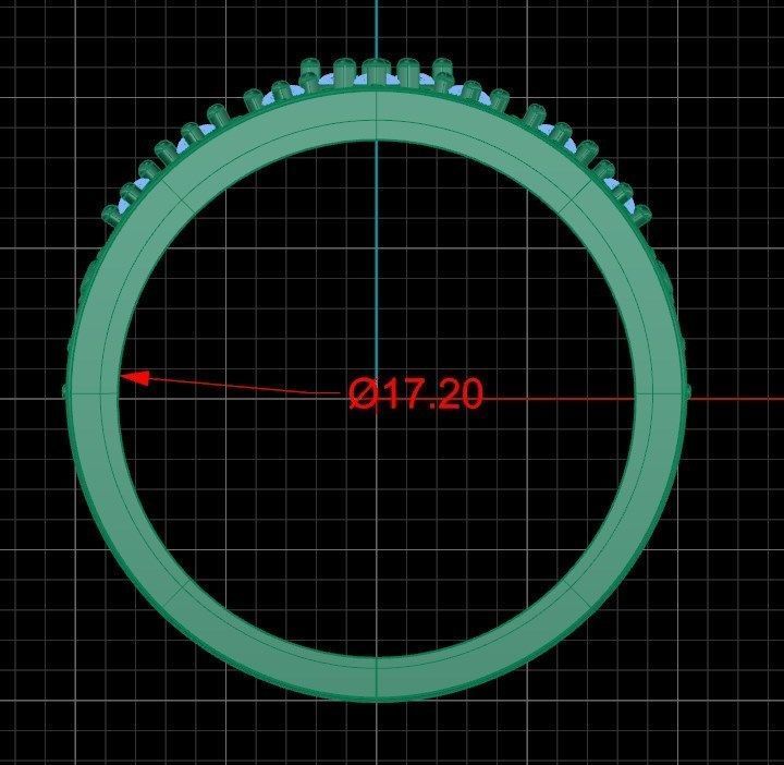 Ring  akr 11 3D print model_4
