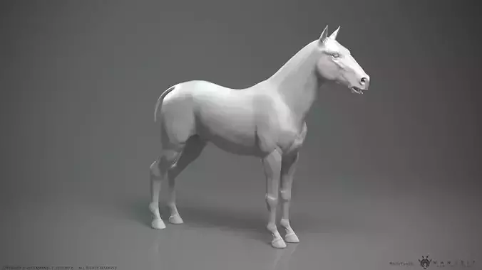 Horse  -  Highpoly Sculpture 3D model