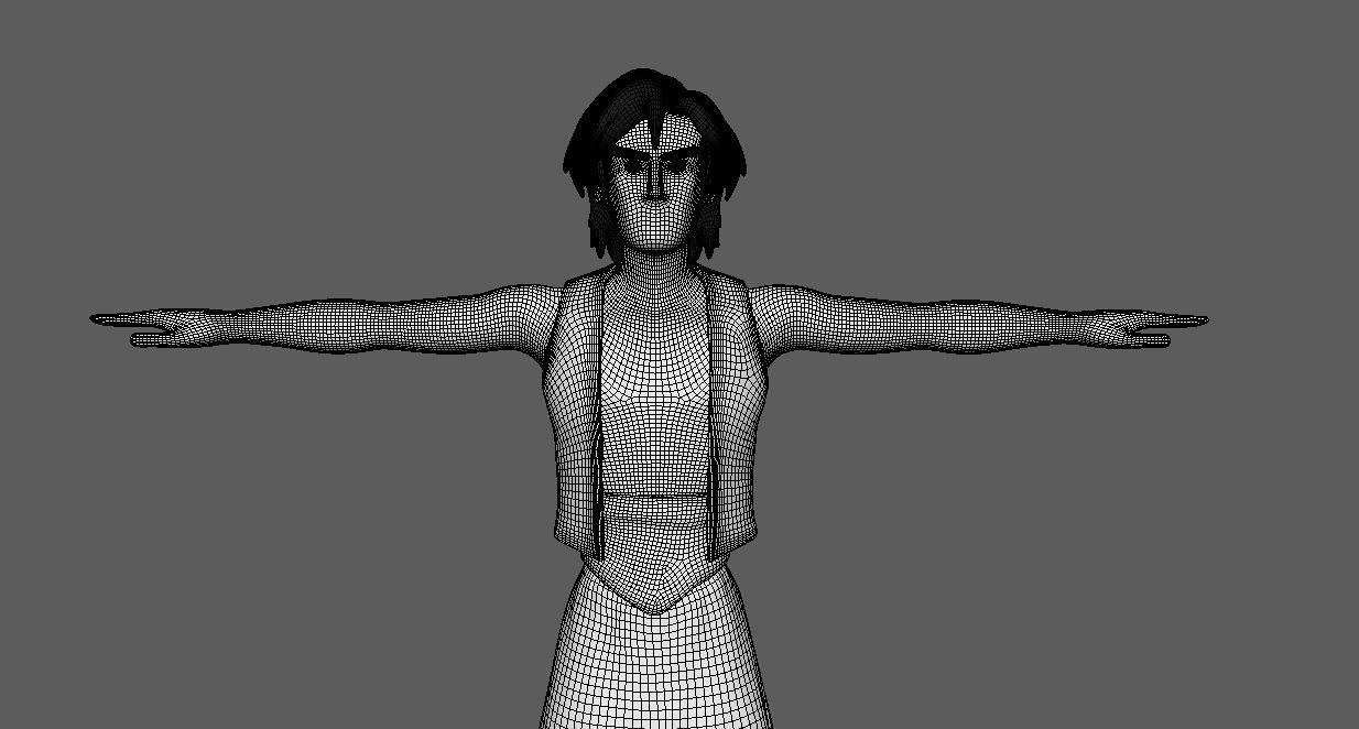 Aladdin Cartoon  - 3D Production Model Rigged Low-poly 3D model_7