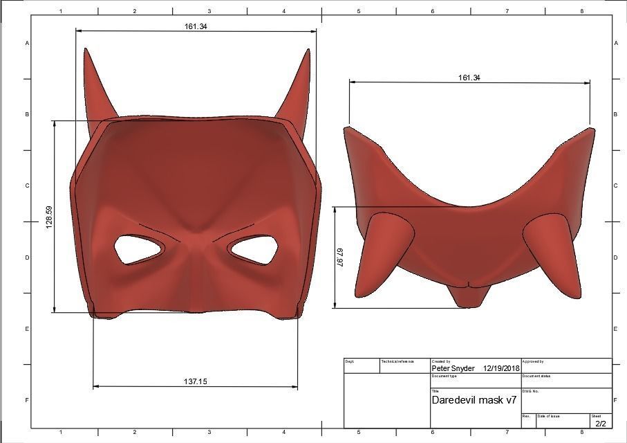 Daredevil Mask 3D print model_5