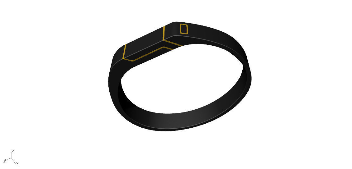 Sony smartband  3d  model design 3D print model_5
