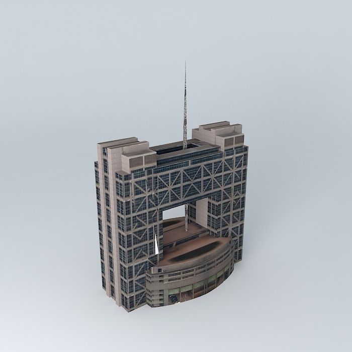Shanghai Stock Exchange Building Free 3D model_2