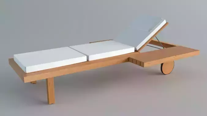 ChairsOutdoor Tribu Visa Vis Lounger Low-poly 3D model