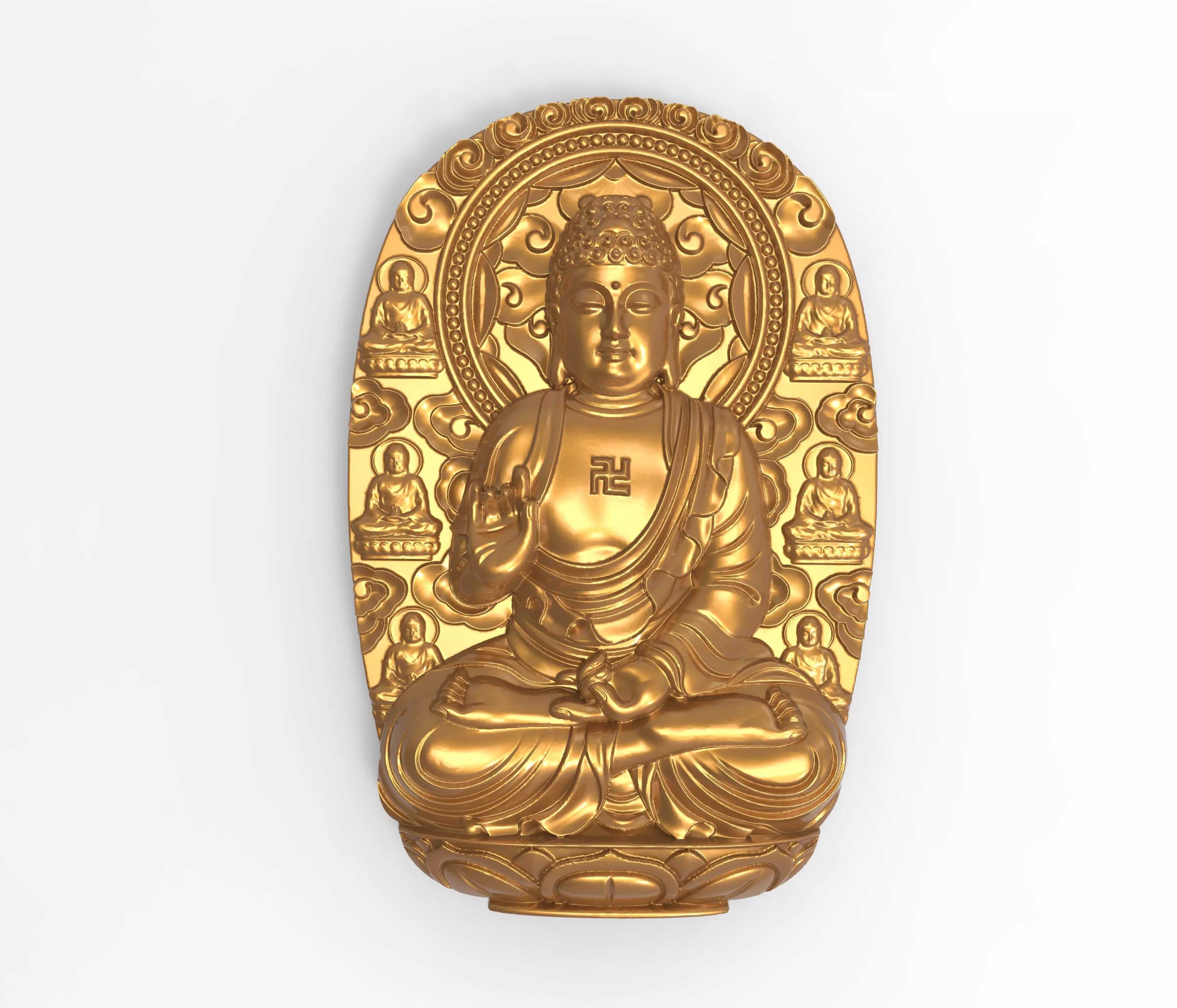 jade carving 3D print model_0