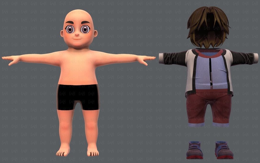 Base BoyV06 Clothing V01 3D model_1