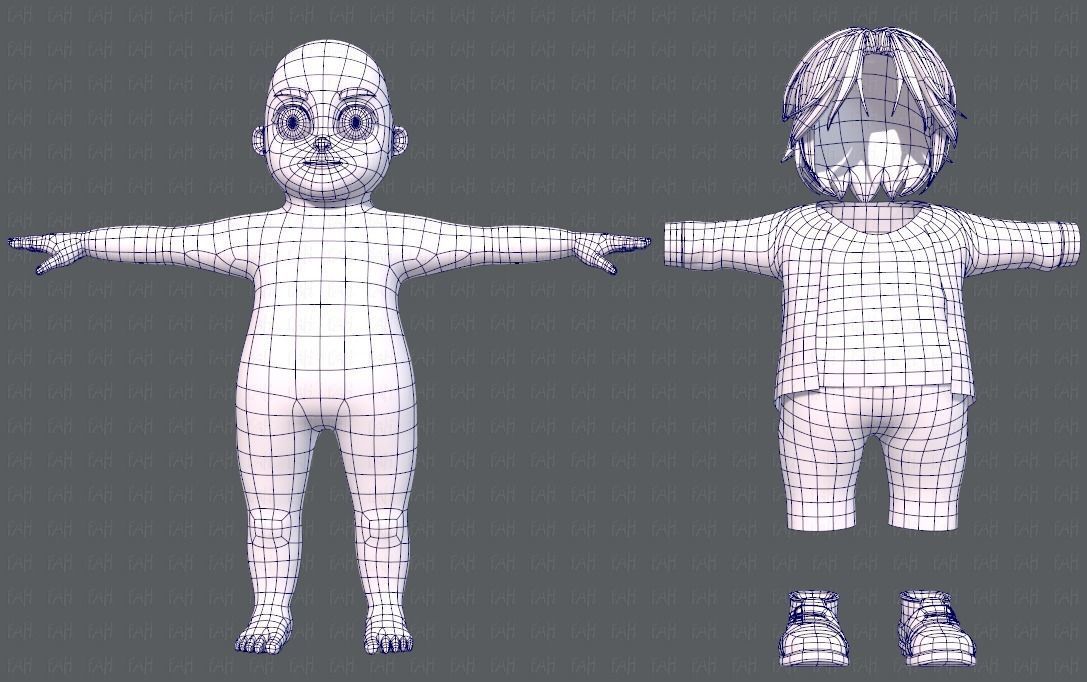 Base BoyV06 Clothing V01 3D model_2