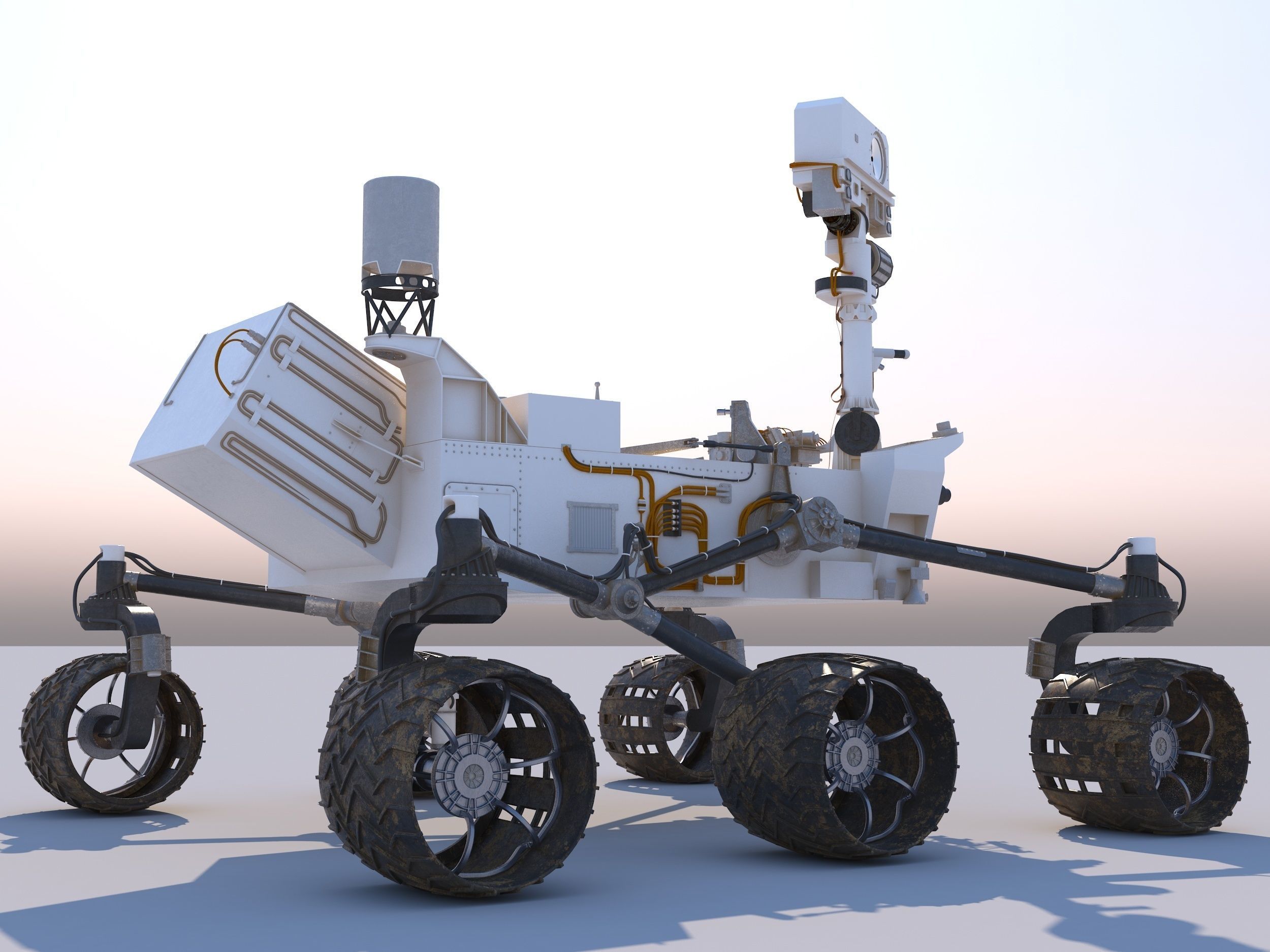 Curiosity Mars Rover 3D model_5