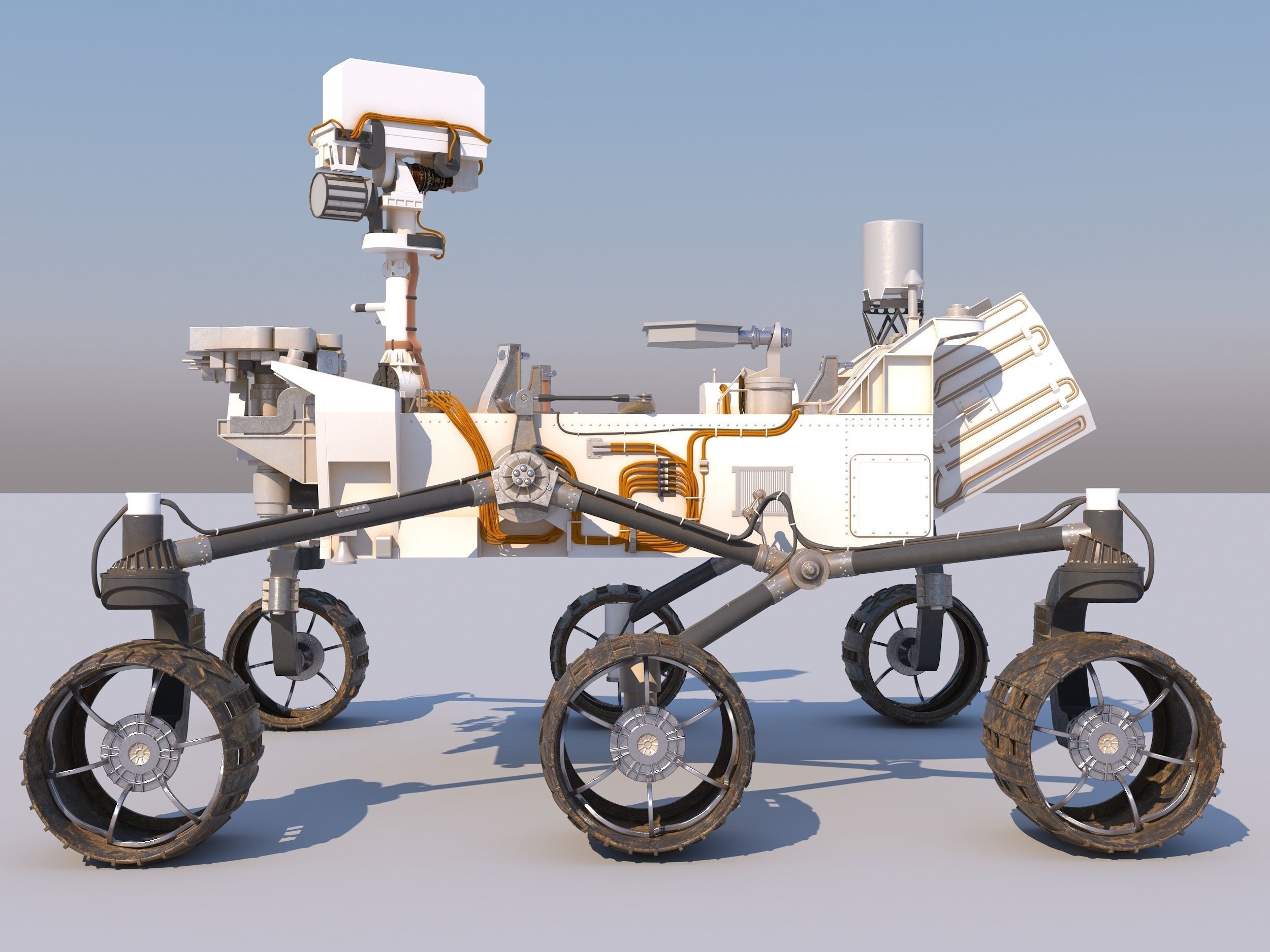 Curiosity Mars Rover 3D model_6