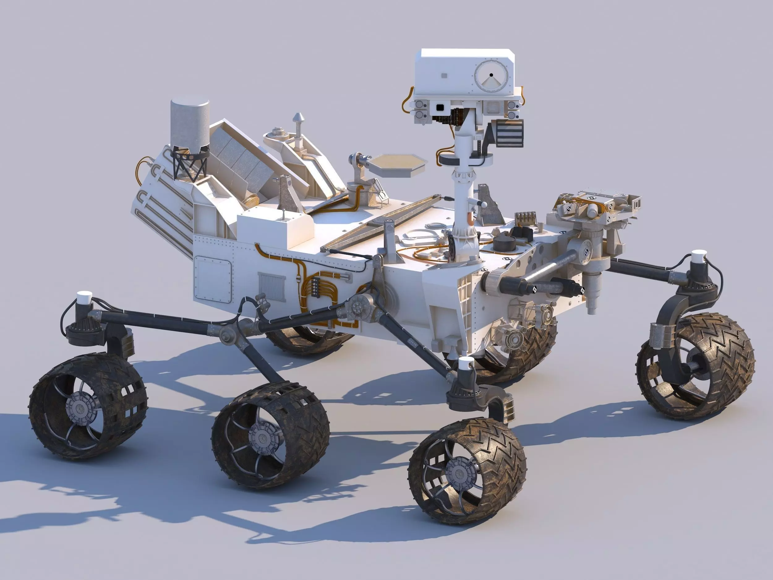 Curiosity Mars Rover 3D model_0