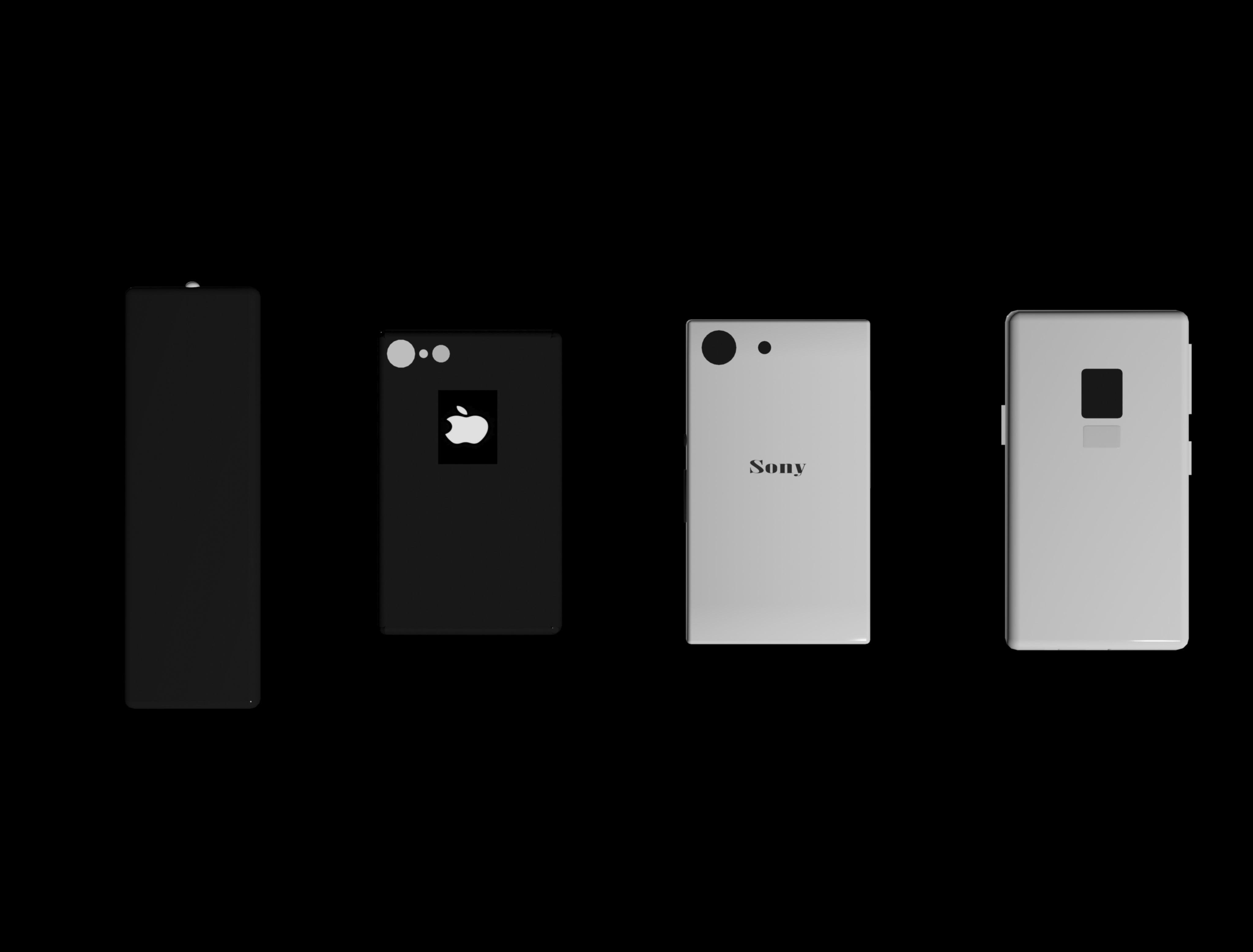 Low Poly Gadgets laptop with android Free low-poly 3D model_7