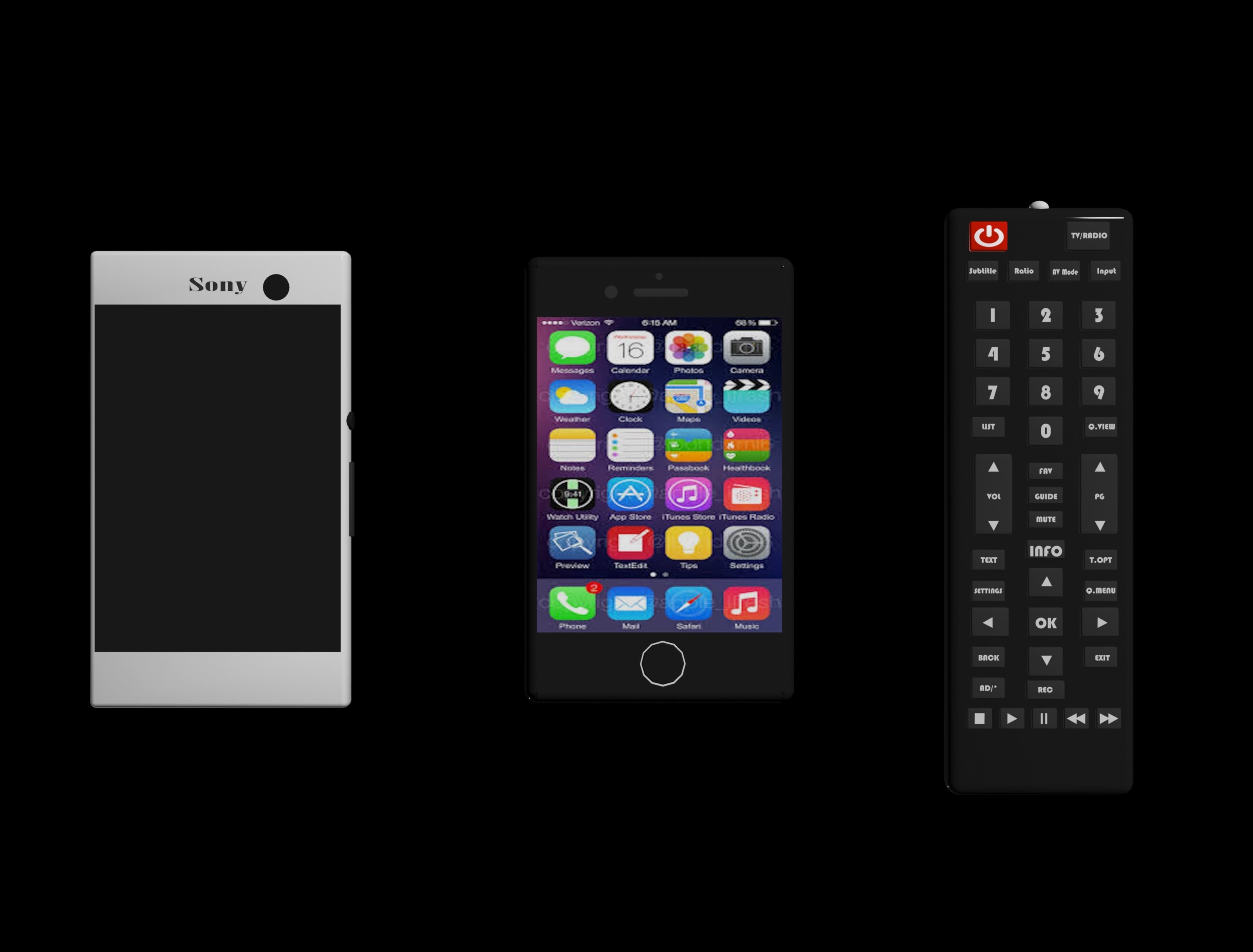 Low Poly Gadgets laptop with android Free low-poly 3D model_3