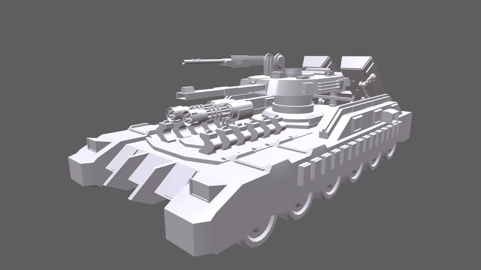 Sci-Fi Tank 3D model_9