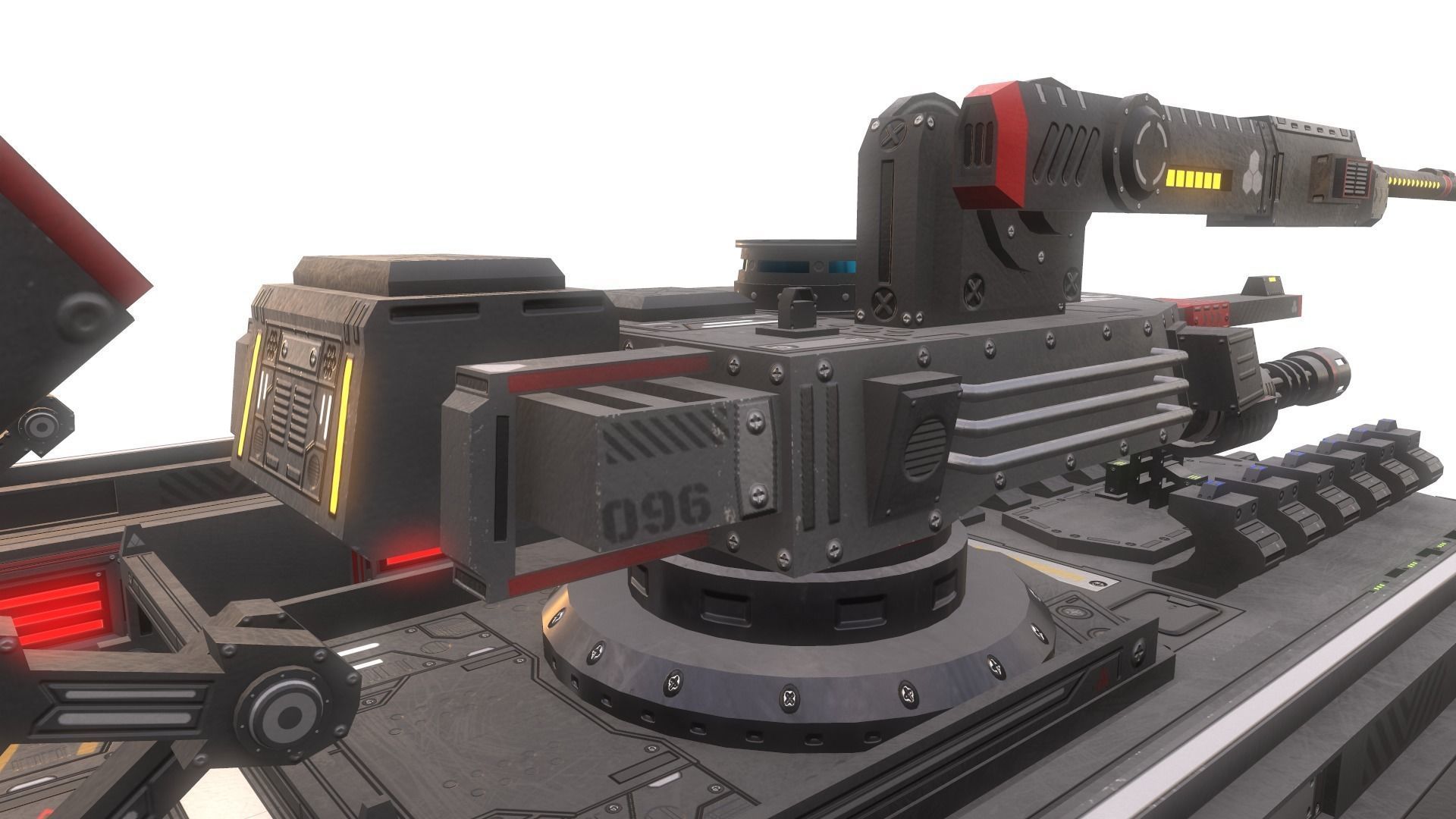 Sci-Fi Tank 3D model_6