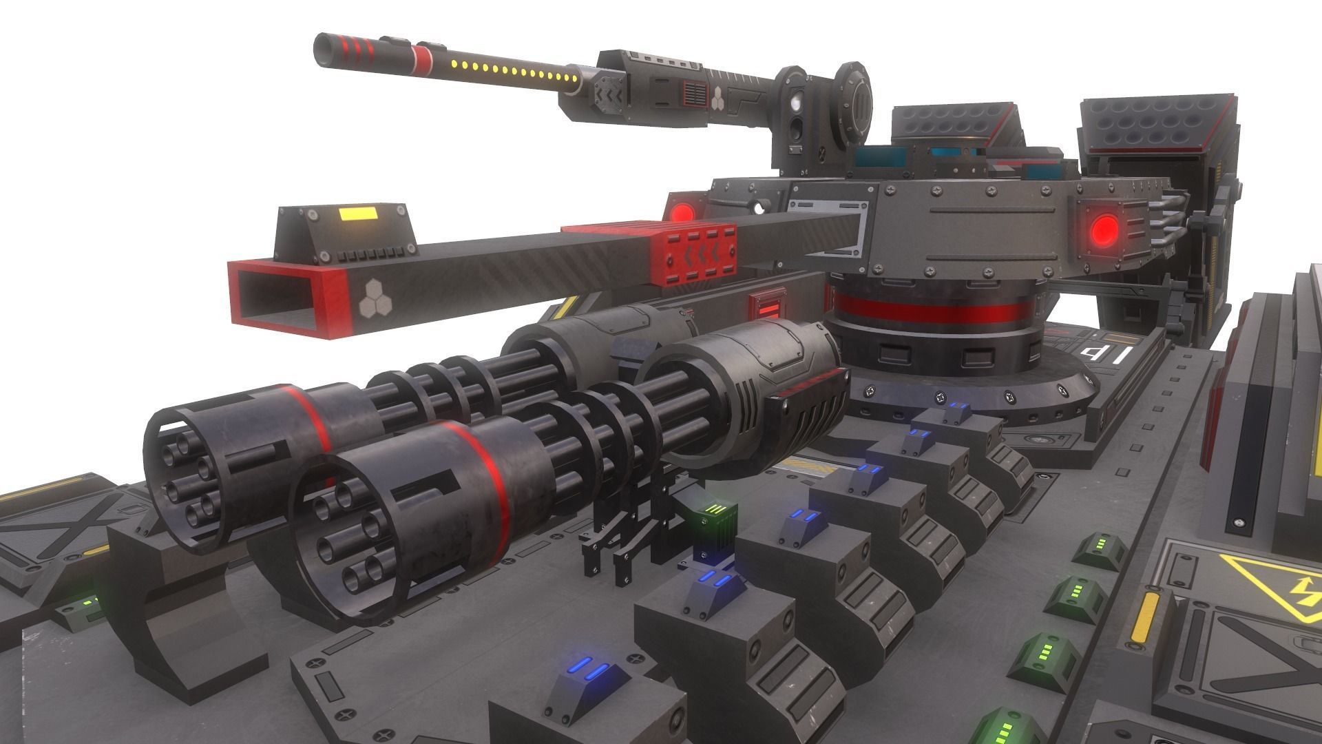 Sci-Fi Tank 3D model_5