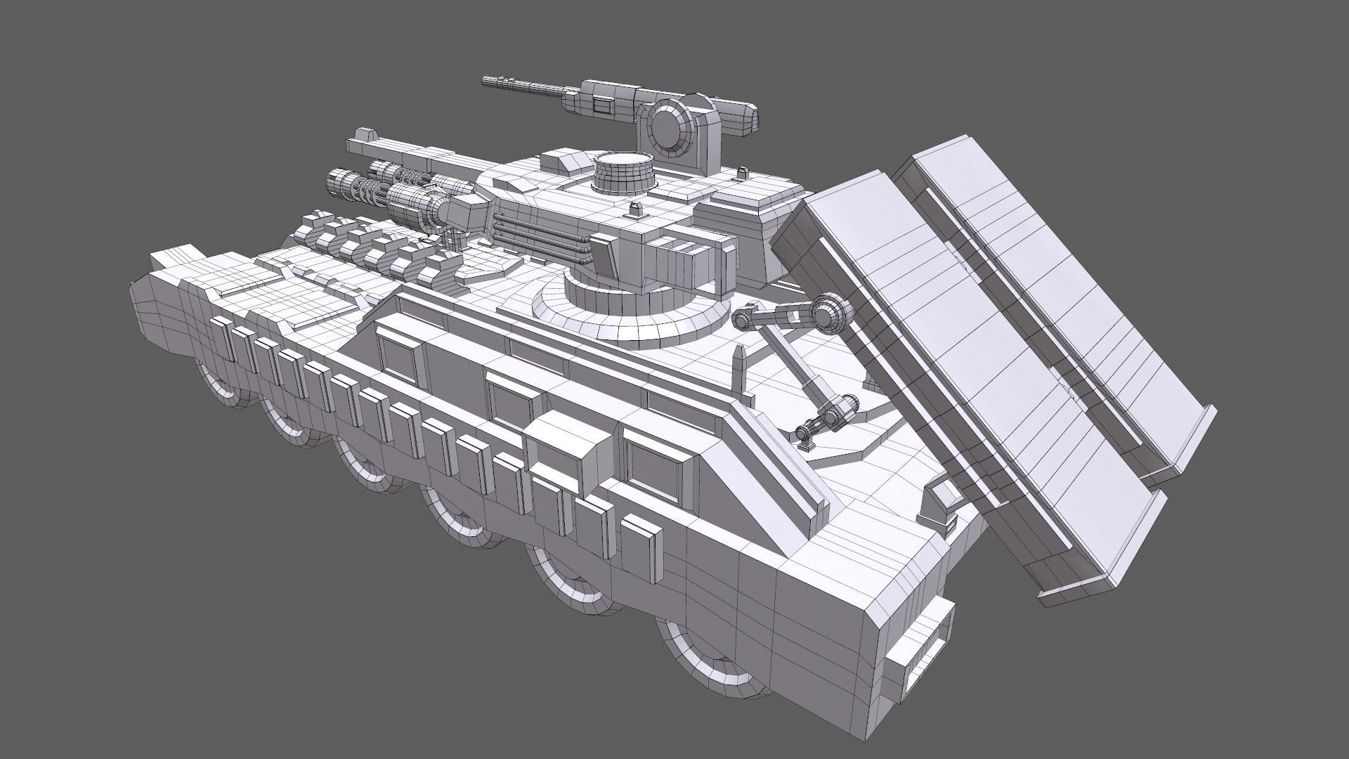 Sci-Fi Tank 3D model_13