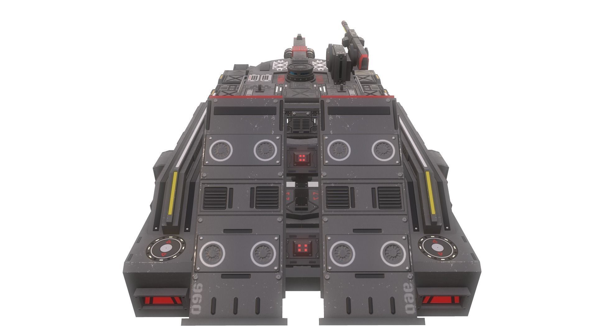 Sci-Fi Tank 3D model_4