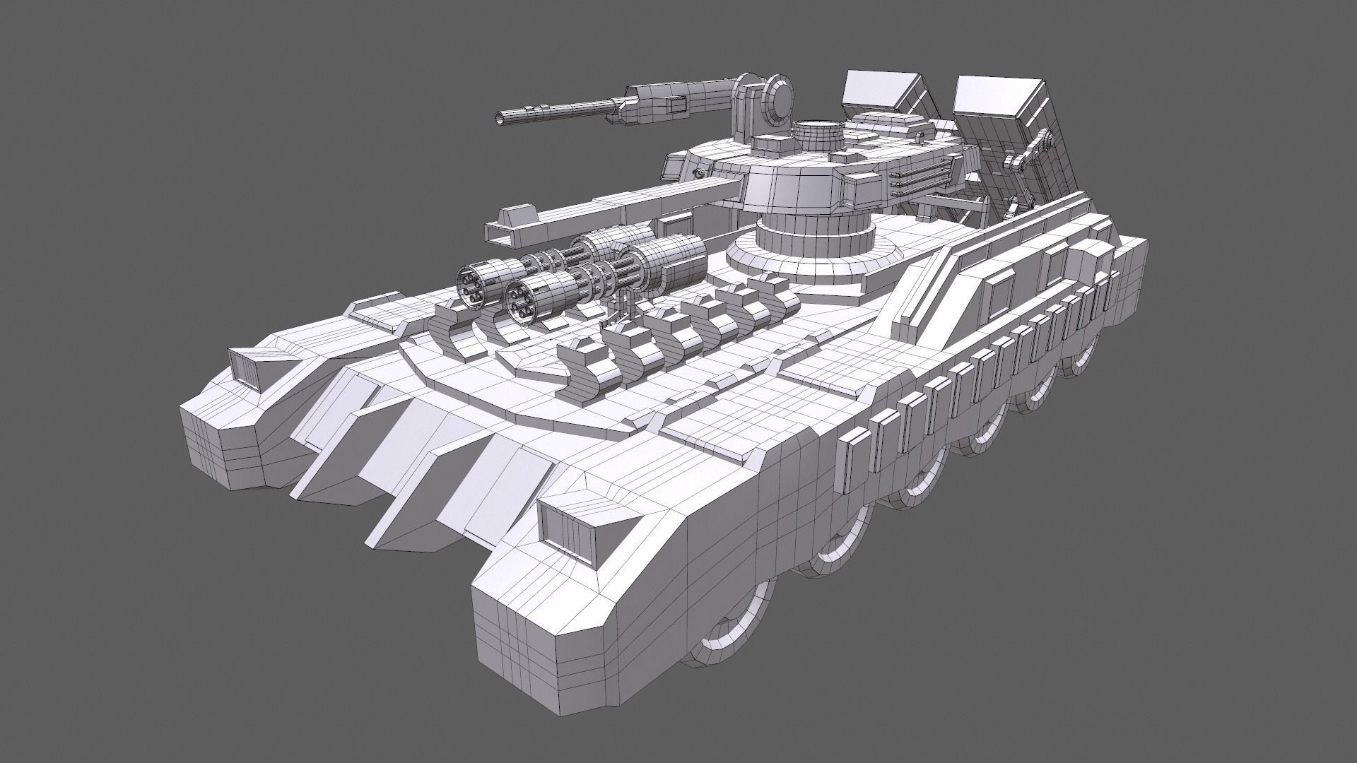 Sci-Fi Tank 3D model_11