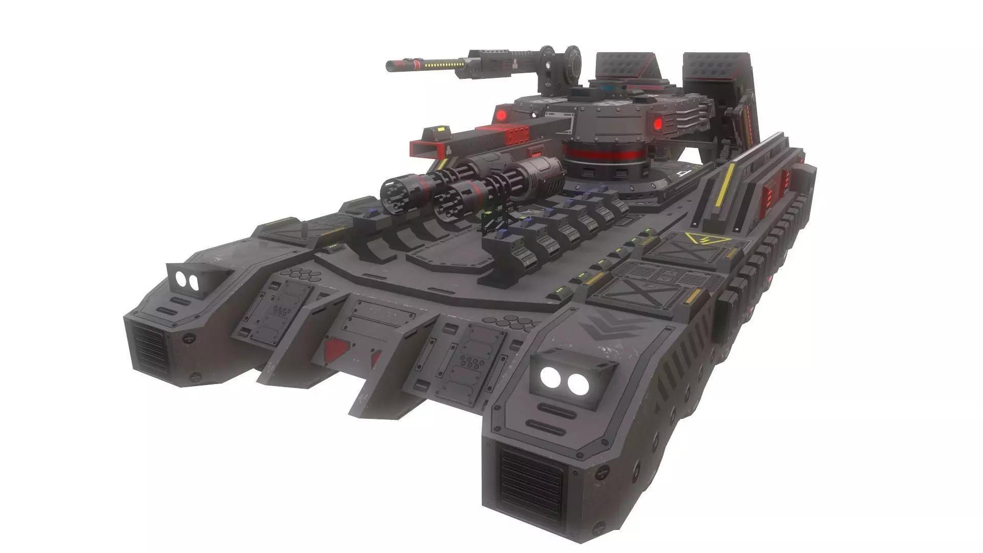 Sci-Fi Tank 3D model_0