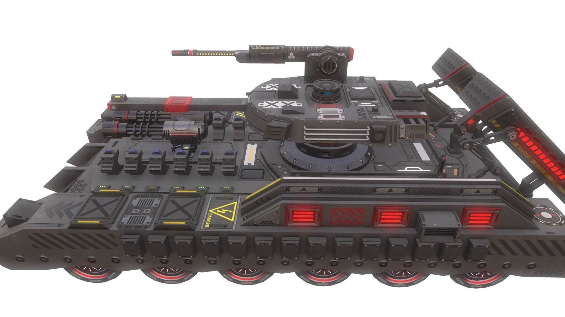 Sci-Fi Tank 3D model_2