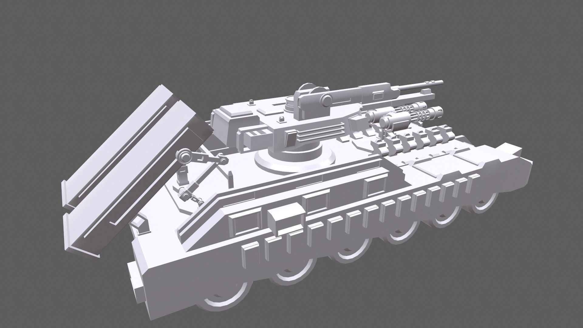 Sci-Fi Tank 3D model_10