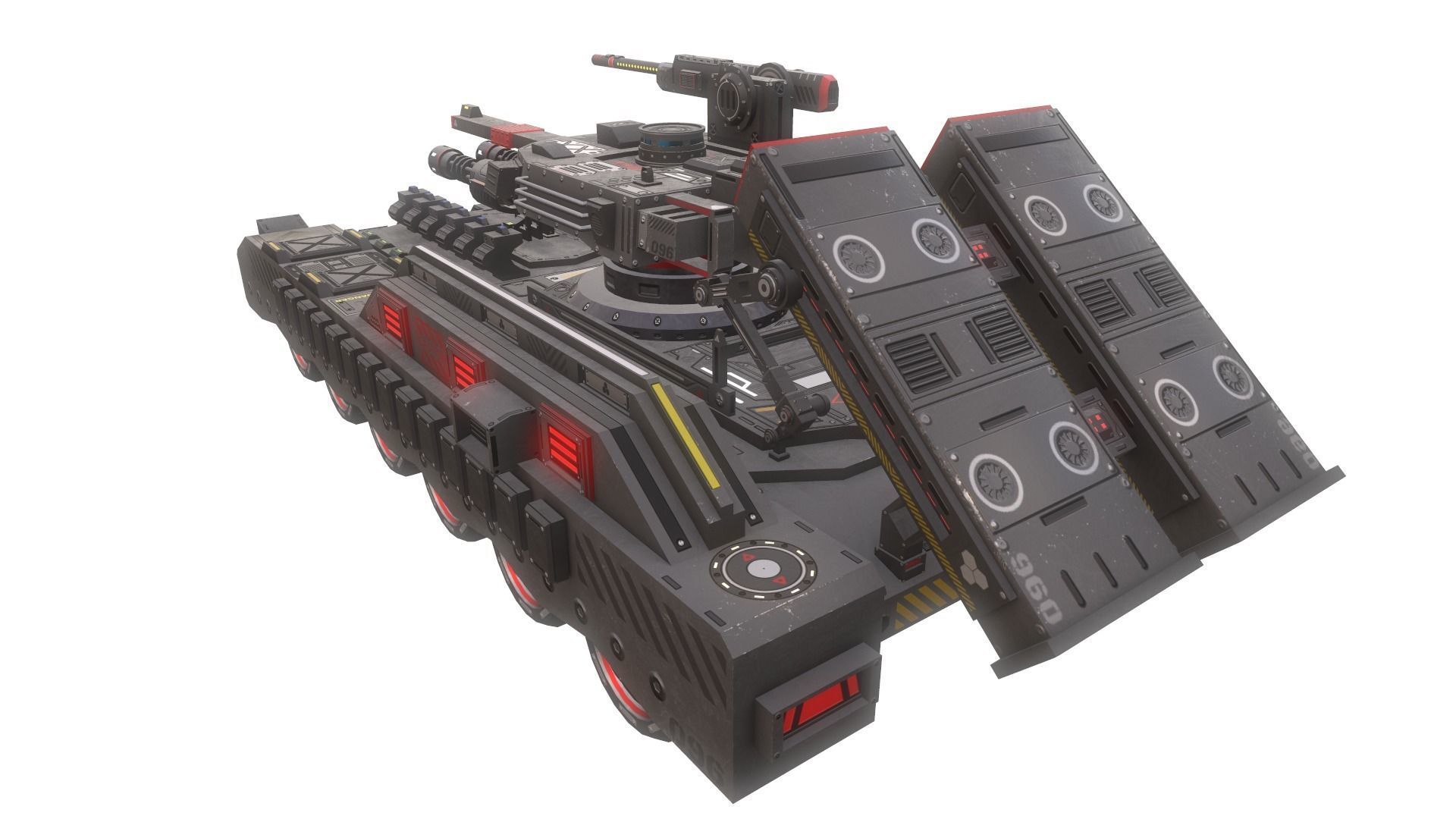 Sci-Fi Tank 3D model_3