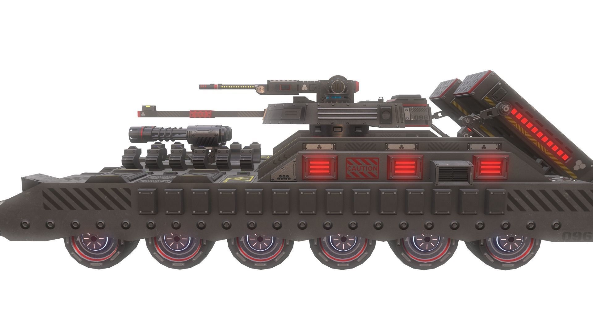 Sci-Fi Tank 3D model_7
